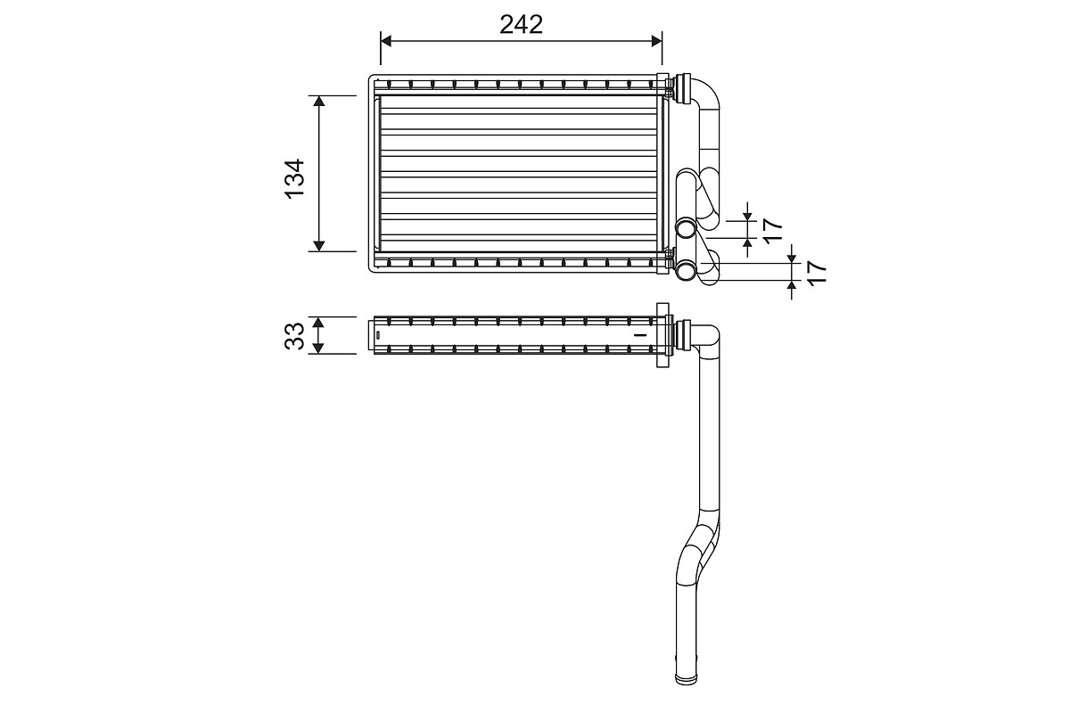 Heat Exchanger, interior heating - 811578 VALEO